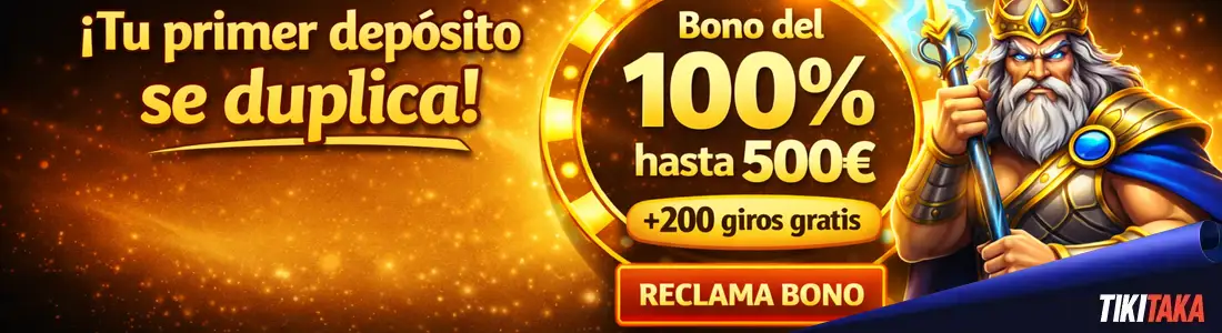Bono de bienvenida de Tikitaka Casino México con giros gratis